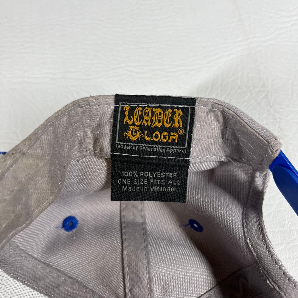 Golden State Warriors Snapback Hat Grey Blue LOGA Leader of Generation - Picture 9 of 9